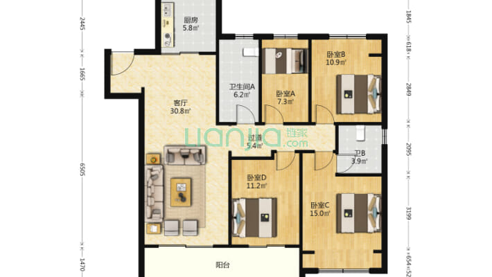 昆承状元里二手房实景图