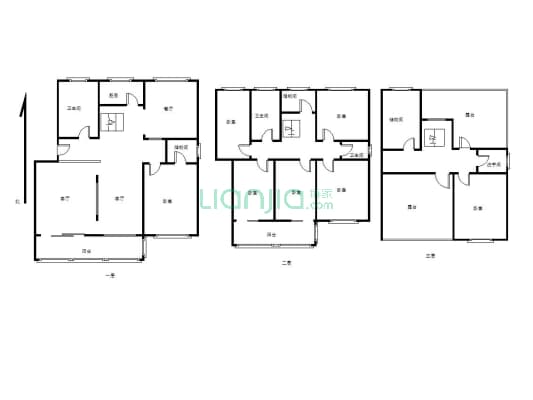 复式楼 空间比较大 适合人口多的家庭居住-户型图