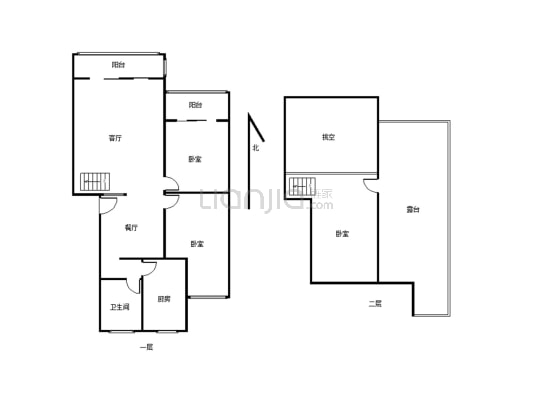 西城小区3室2厅交通便利 小区环境干净舒适适合居住-户型图