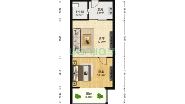 南方希望小区二手房实景图