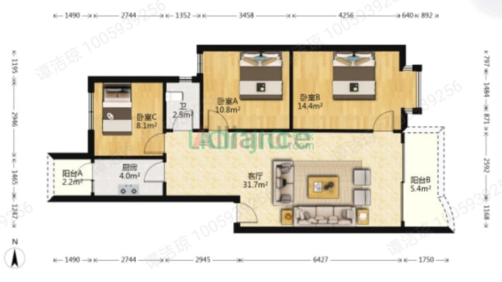 新城东四号区二手房实景图