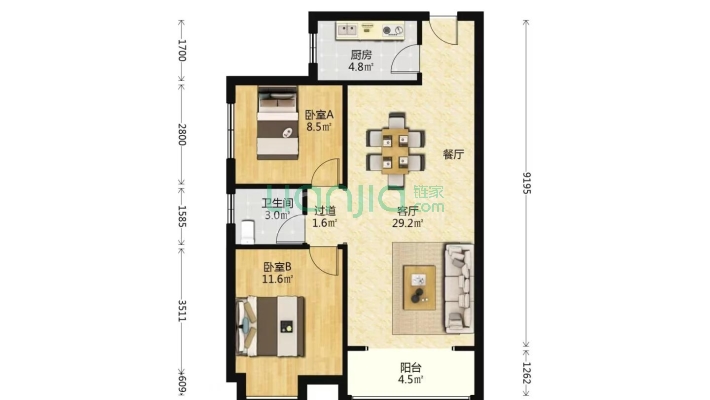 市政府职工宿舍二手房实景图