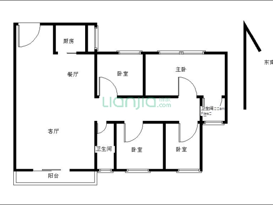 江南雅筑 4室2厅 西北