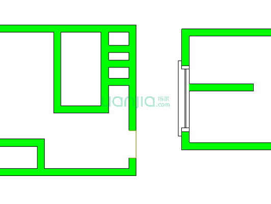 紫金广场水电气三通两层带租约急售-户型图