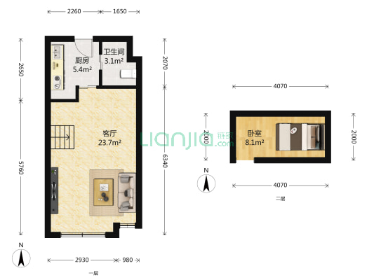 紫金公馆 1室1厅1卫 47平方
