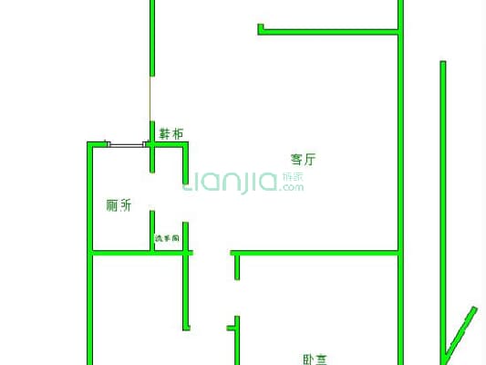 红阳小区(莲池区) 3室2厅 南 北-户型图