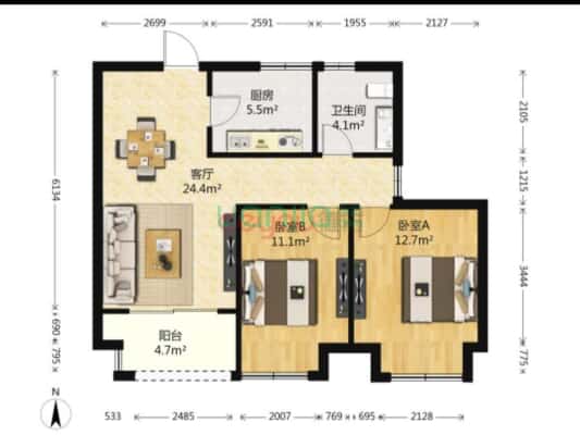 距离地铁S1号线300米。公交966、124直达花桥地铁口…