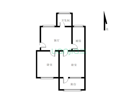 一楼精装修带地下室物业费用低，户型方正-户型图