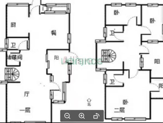 京都影视城花园GAVⅡ期 3室2厅 南 北-户型图