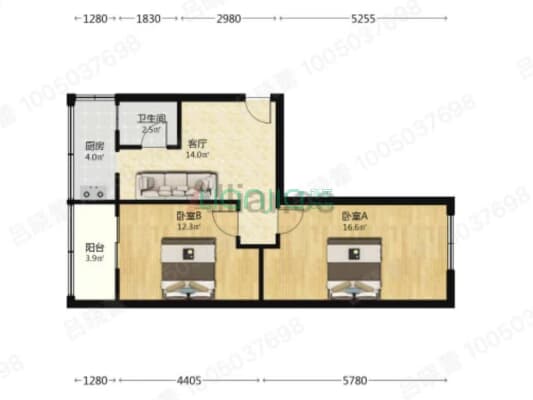 华北铝生活北院 大社区 满五不唯一-户型图