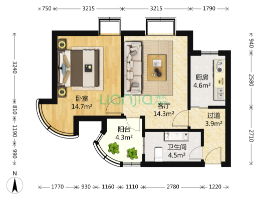 美韵公寓 地铁口 电梯房 配套齐全 出行方便