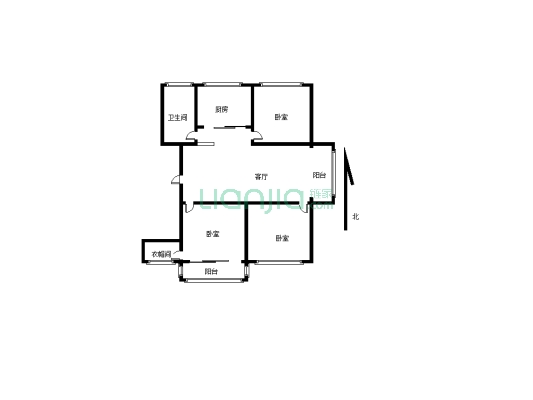 南海鑫苑精装三室两厅两卫电梯房，房本满五年产权清晰-户型图