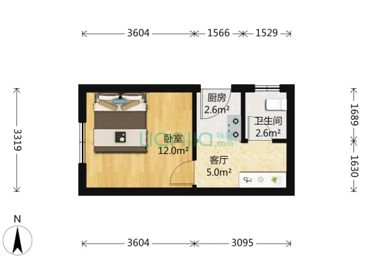 大悲巷 1室1厅1卫 28平方