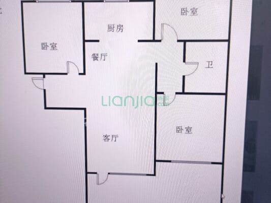 高铁新干线 3室2厅 南 北-户型图