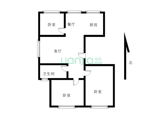 房子 协议过户 现房 单价低 前排无遮挡 楼下就是广场-户型图