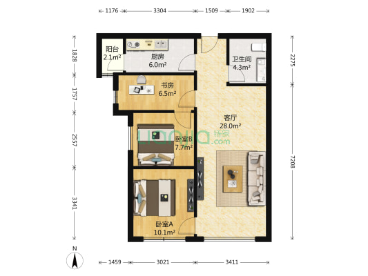 此小区是2015年建成入住的，封闭小区，保安24小