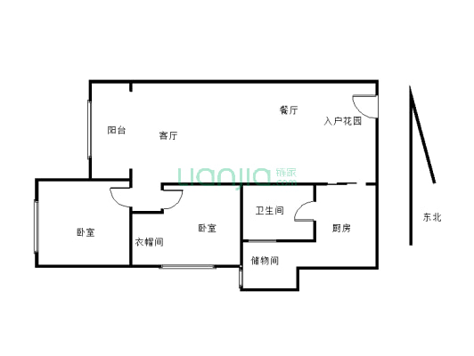 此房小区位置地段好，楼层可以电梯13楼，户型居住舒适-户型图