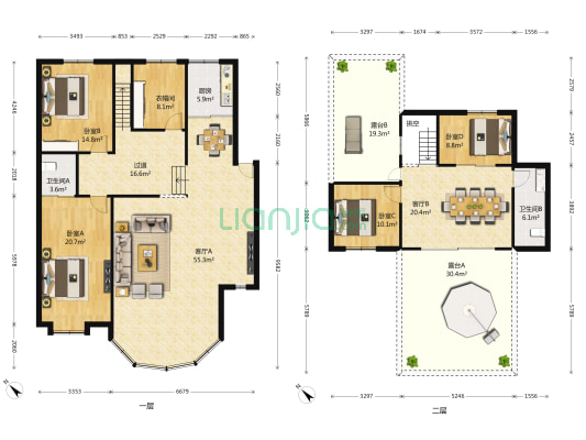 尚隆地球村 4室2厅2卫 198平方