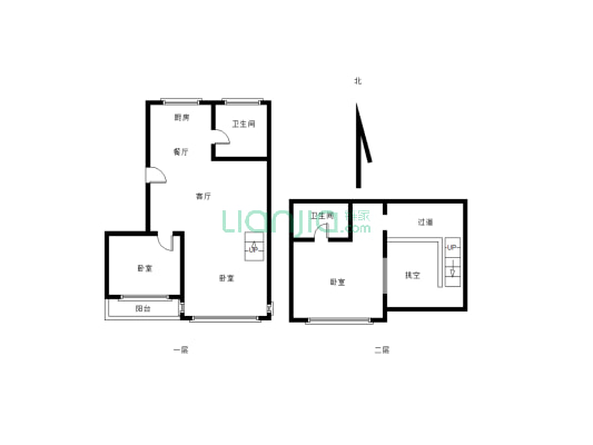 房源6+7  可以实地看房    2室钱买3室的房子-户型图