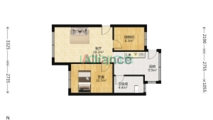 轴承厂家属区二手房实景图