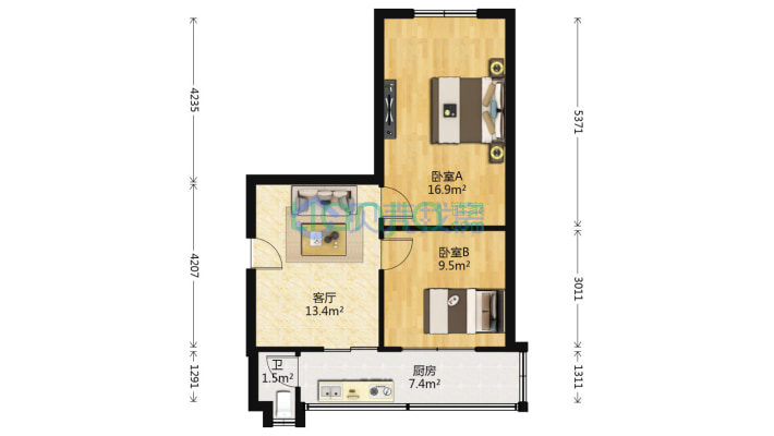 万晟社区二手房实景图