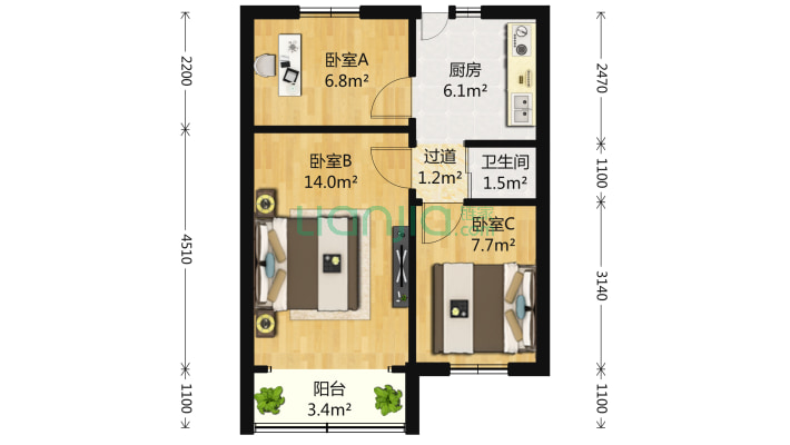 岳阳大楼二手房实景图