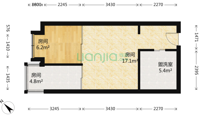 财经商住楼二手房实景图