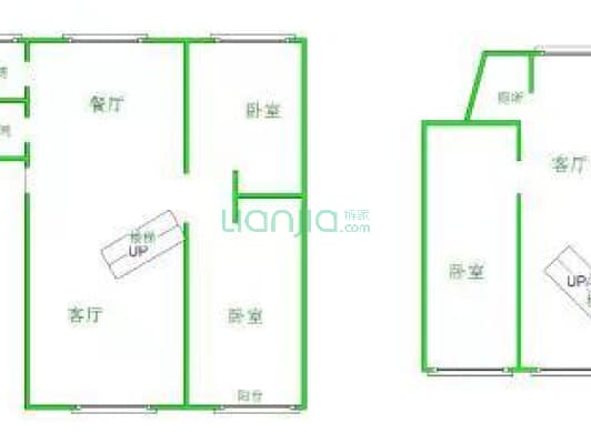 西苑北小区东区 4室2厅 南 北-户型图