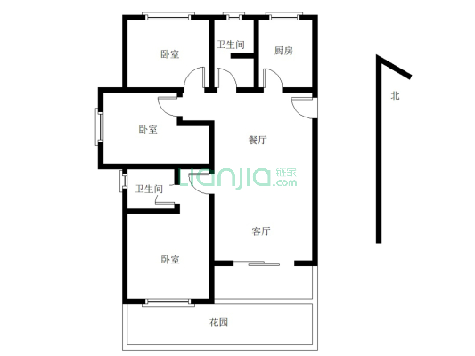 上海城  一楼带院 随时看房 位置优越 交通便利-户型图