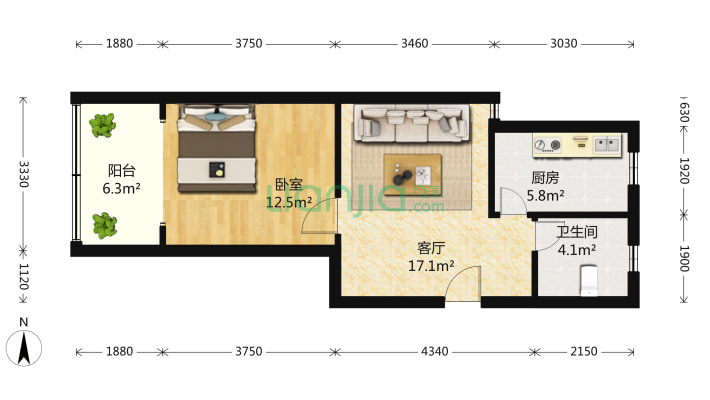 北顾小区二手房实景图