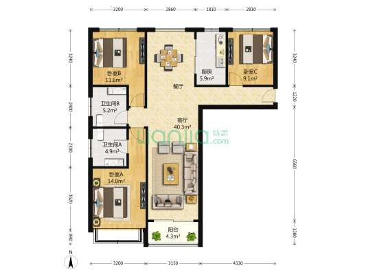 张江公馆 3室2厅2卫 0平方