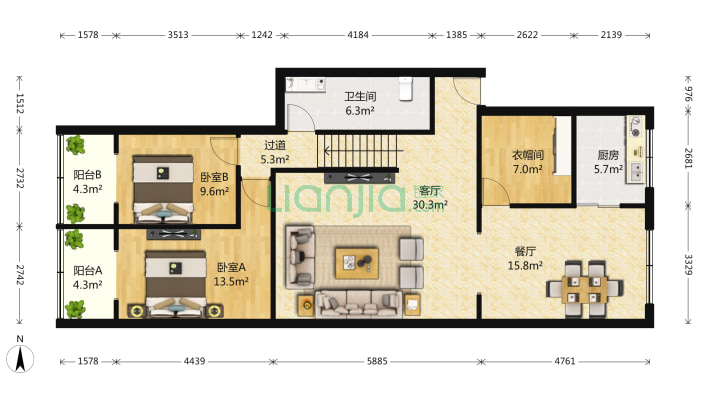 玉林苑一期二手房实景图