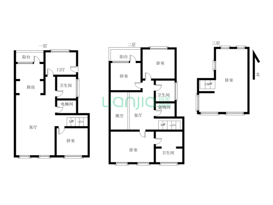 香邑溪谷原墅 别墅中叠 三跃四户型 带车位-户型图