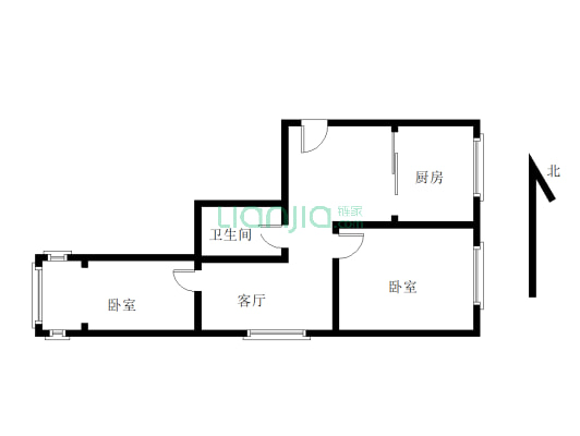 党校小区 小面积  2居室 步梯3楼 很便宜 看房随时-户型图