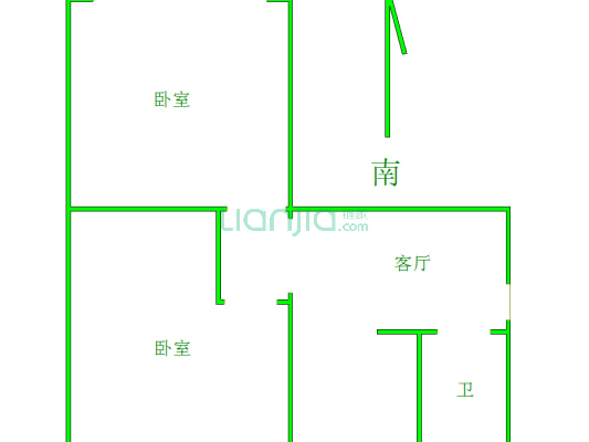 业主诚意出售，本房价格包含一个楼下正规小屋-户型图