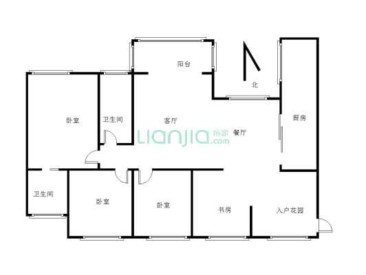 【温馨提示】托斯卡纳套四精装房， 一线江景，带车位-户型图