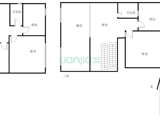 融创次新纯别墅小区  全采光地下室 3+1户型 无房产税-户型图