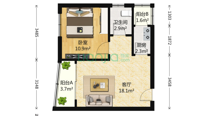 彩虹居二手房实景图