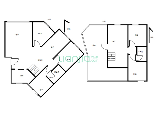 吉星花园 精装5室 带大露台 拎包入住-户型图