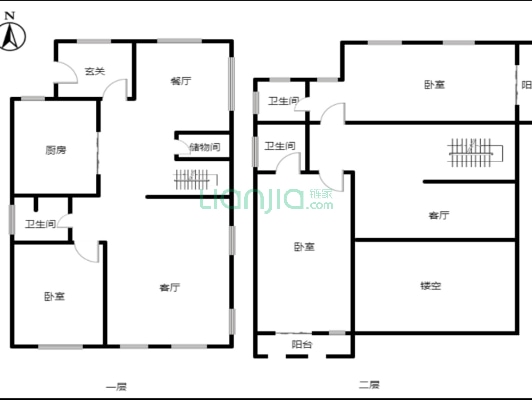 东京都GAV独栋别墅，边户，临水系，户型好-户型图