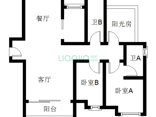 保利诺丁山 3室2厅 南