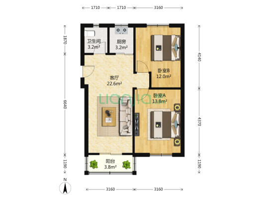 甫桥下塘 2室1厅1卫 0平方