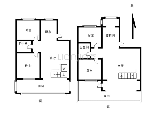 河西永茂一楼半地下 一楼105地下面积120平-户型图