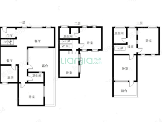 联排别墅，诚意出售，房本在手，随时过户.-户型图