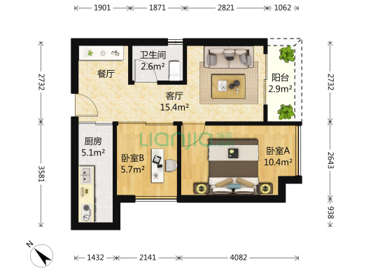 怡康家园，地铁口100米，看花园，电梯2房