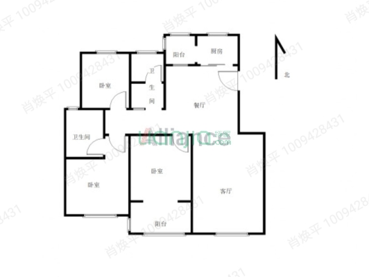 花瓣半里的房子 带车库和地下室。-户型图