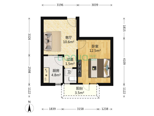 岳阳西里 1室1厅1卫 42平方