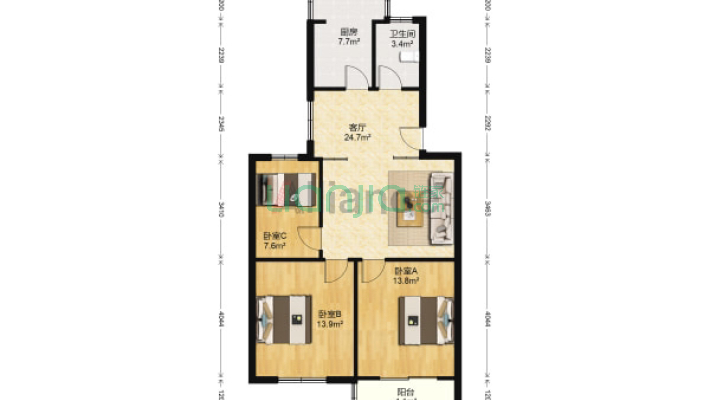 阜阳三里桥职工宿舍二手房实景图