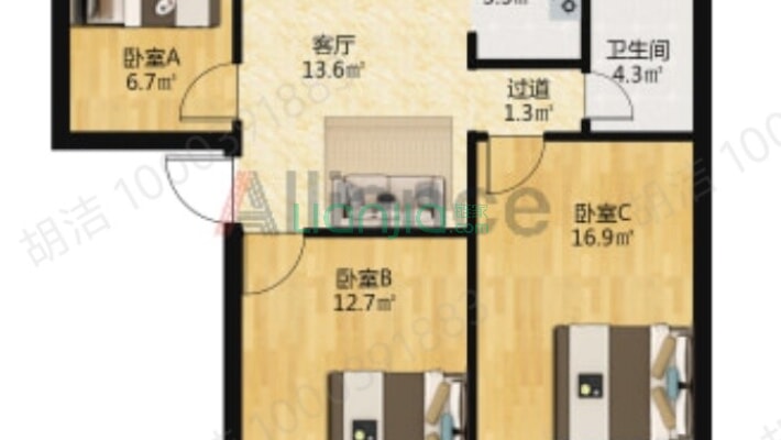 广埠屯小学宿舍二手房实景图