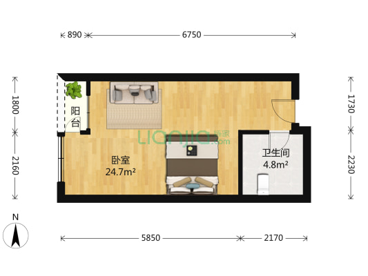 佘山新天地休闲广场 1室1厅1卫 0平方